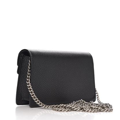 Gucci Calfskin Super Mini Dionysus Shoulder Bag Black 2 of 9