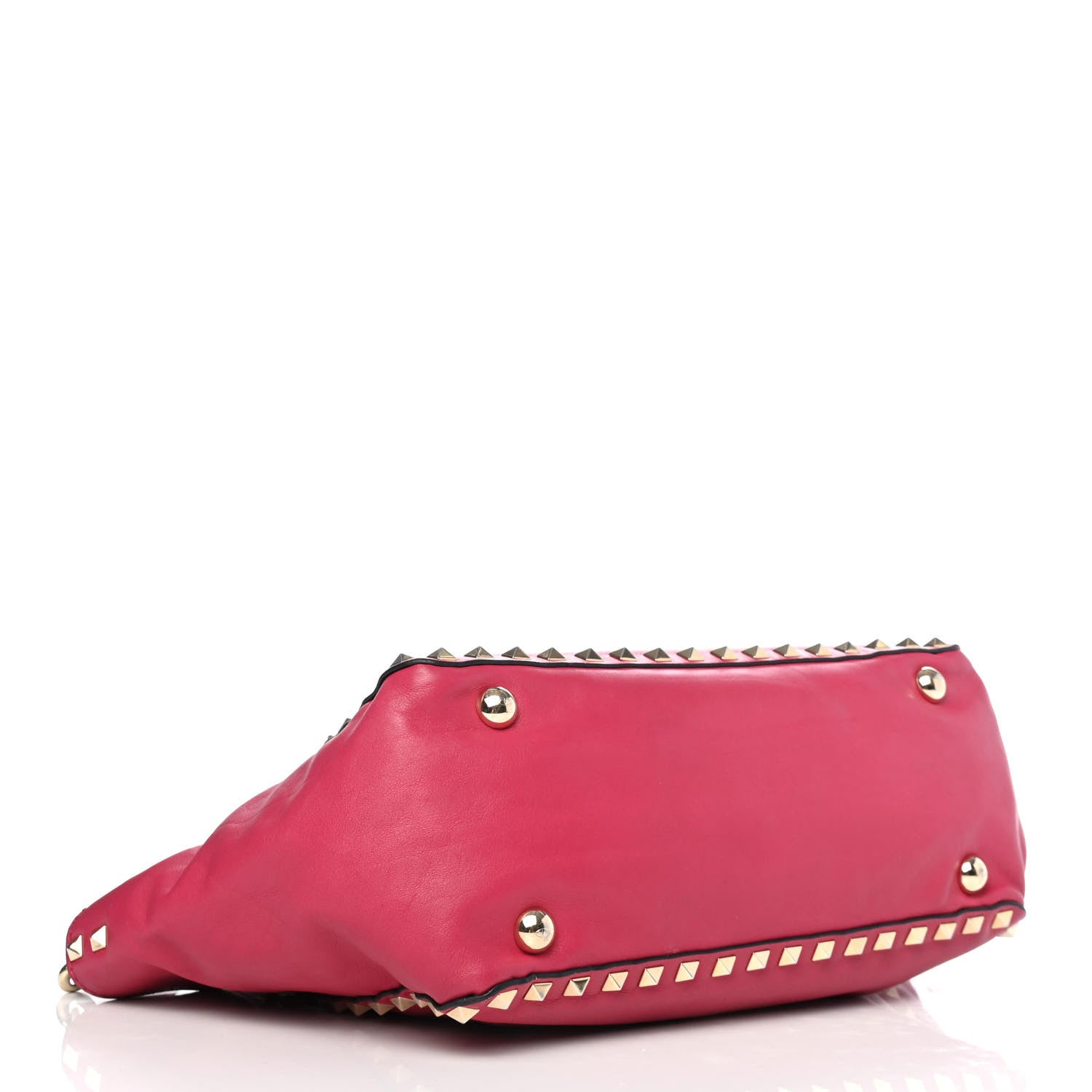Valentino Garavani Vitello Small Rockstud Tote Cyclamin 4 of 11