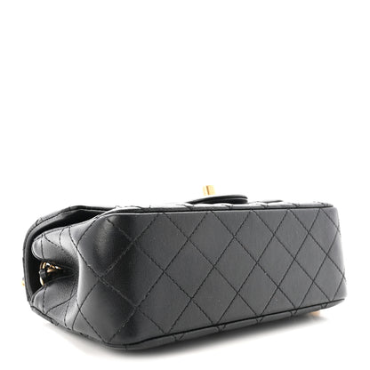 Chanel Lambskin Quilted Mini Rectangular Pearl Crush Flap Black 4 of 10