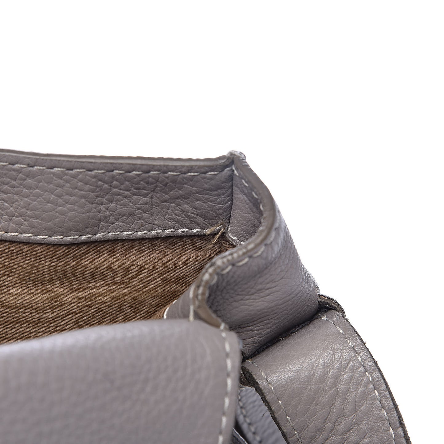 Calfskin Medium Marcie Round Crossbody Bag Cashmere Grey