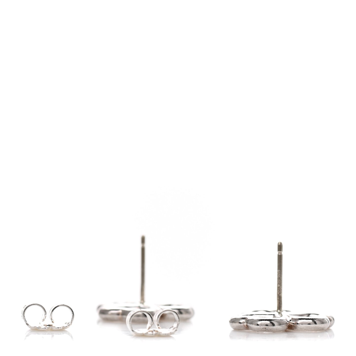 Sterling Silver Heart Clover Earrings