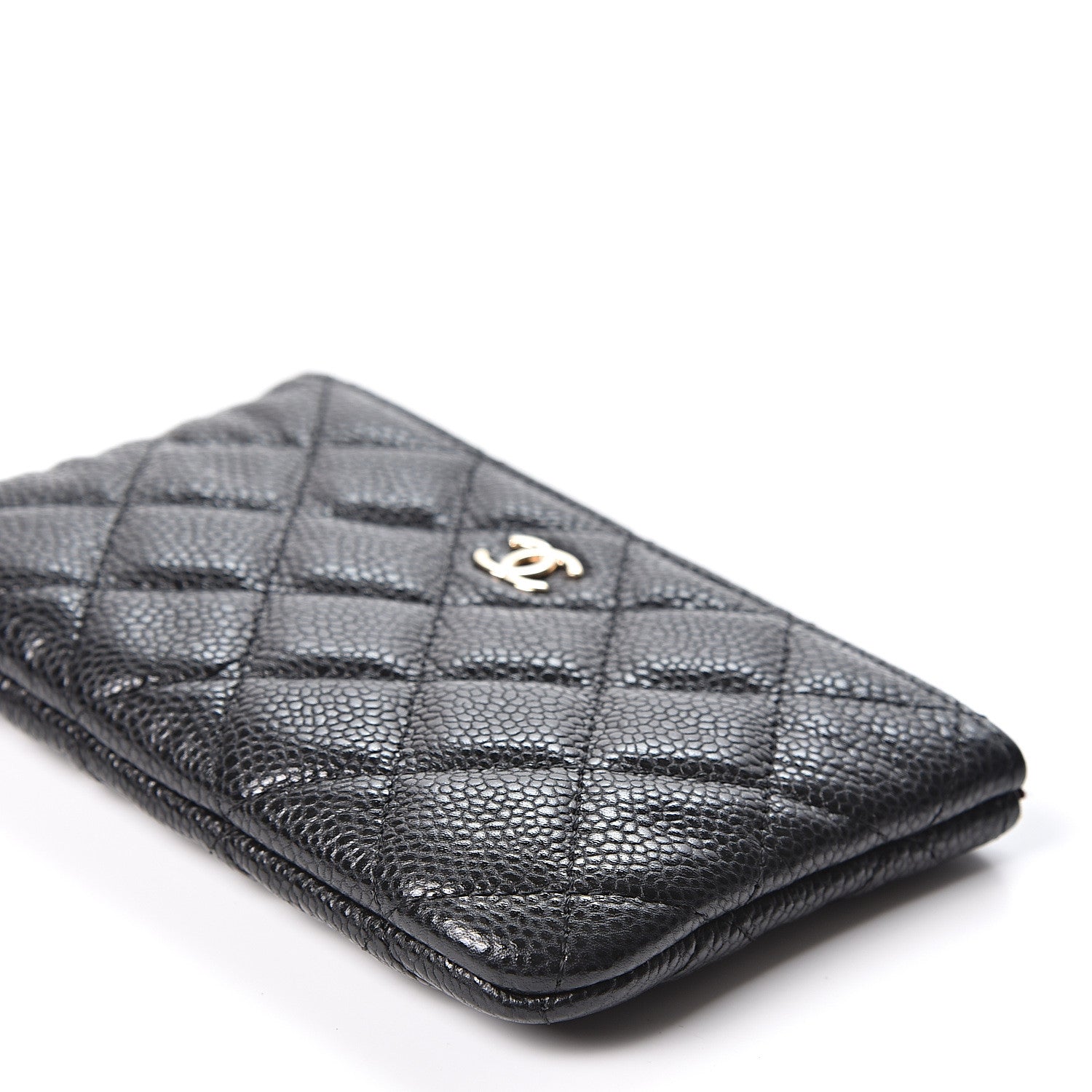 Chanel Caviar Quilted Small Cosmetic Case Black 5 of 9