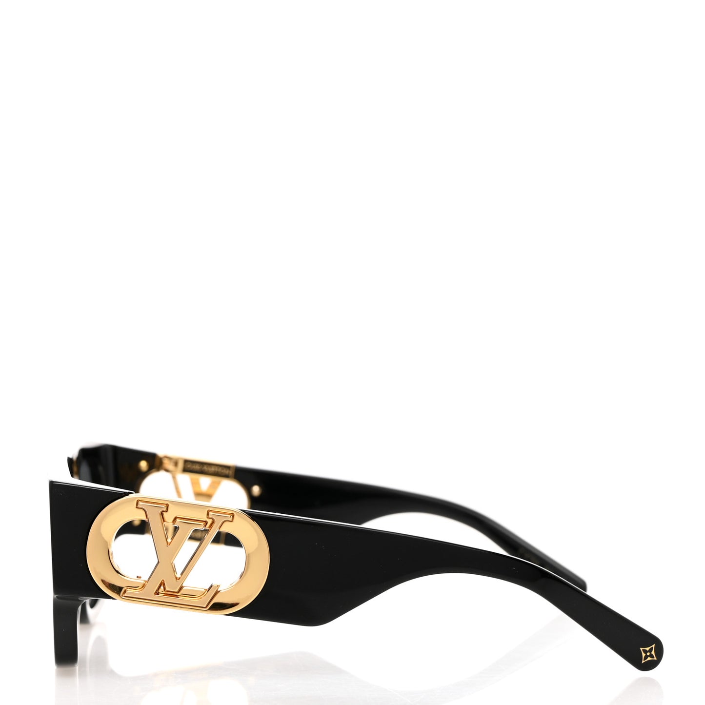 Acetate LV Link Square Sunglasses Z1478E Black