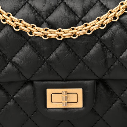 Chanel Aged Calfskin Quilted 2.55 Reissue 225 Flap Black 8 of 13