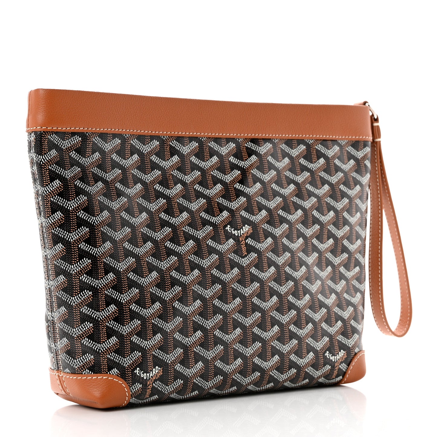 Goyardine Conti Pouch Black Gold