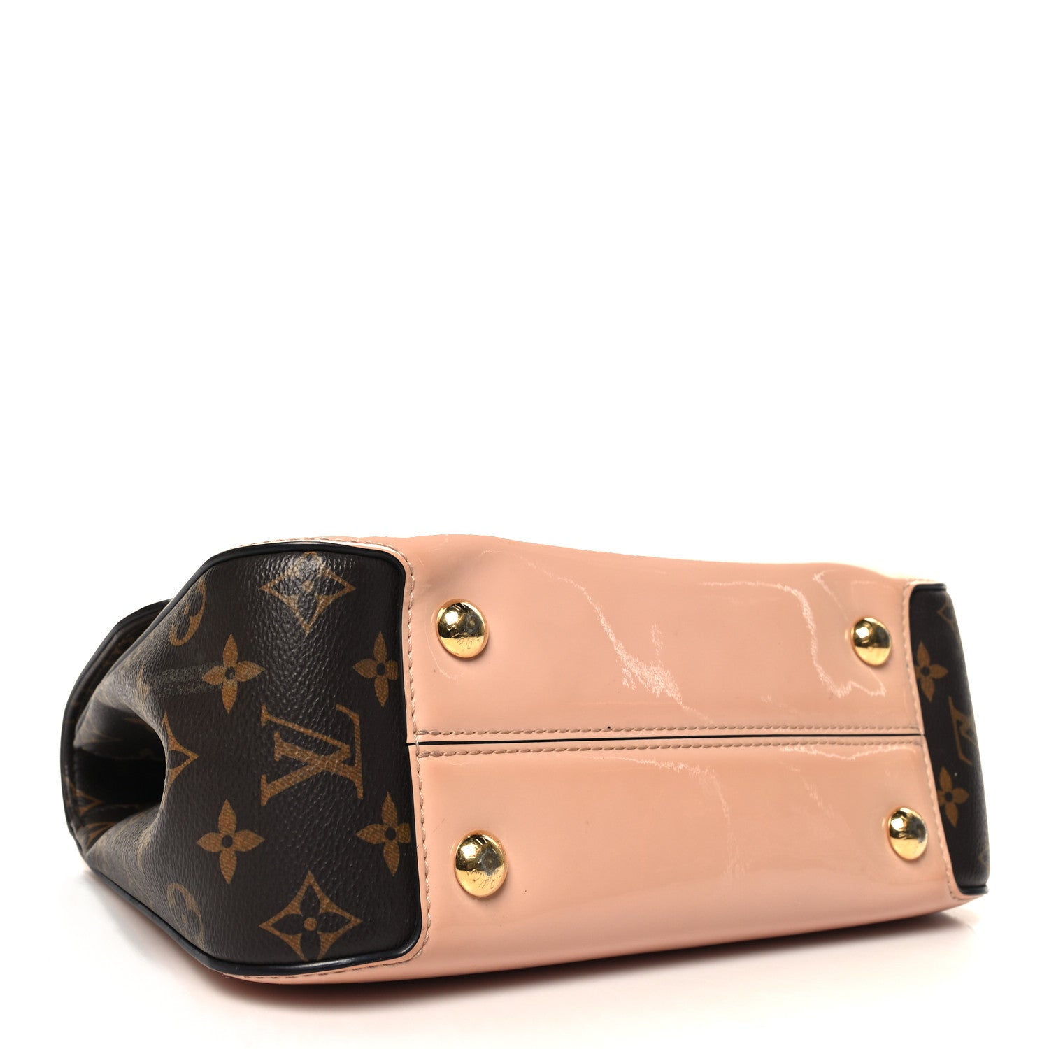Louis Vuitton Patent Calfskin Monogram Cherrywood PM Rose Ballerine 4 of 11