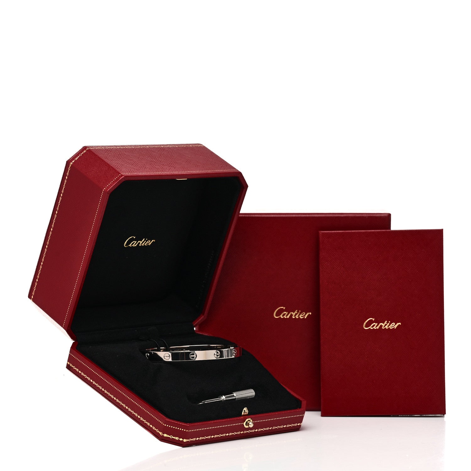 Cartier 18K White Gold LOVE Bracelet 19 10 of 10