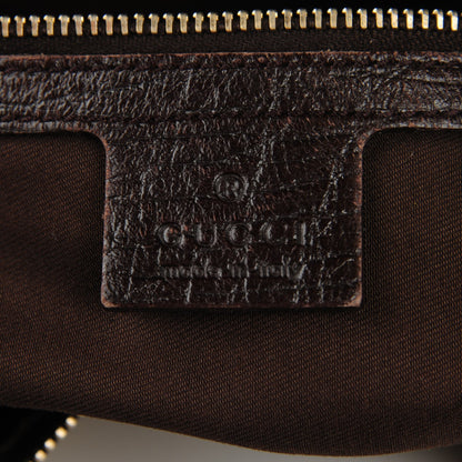 Gucci Monogram Medium Horsebit Chain Hobo Dark Brown 6 of 7