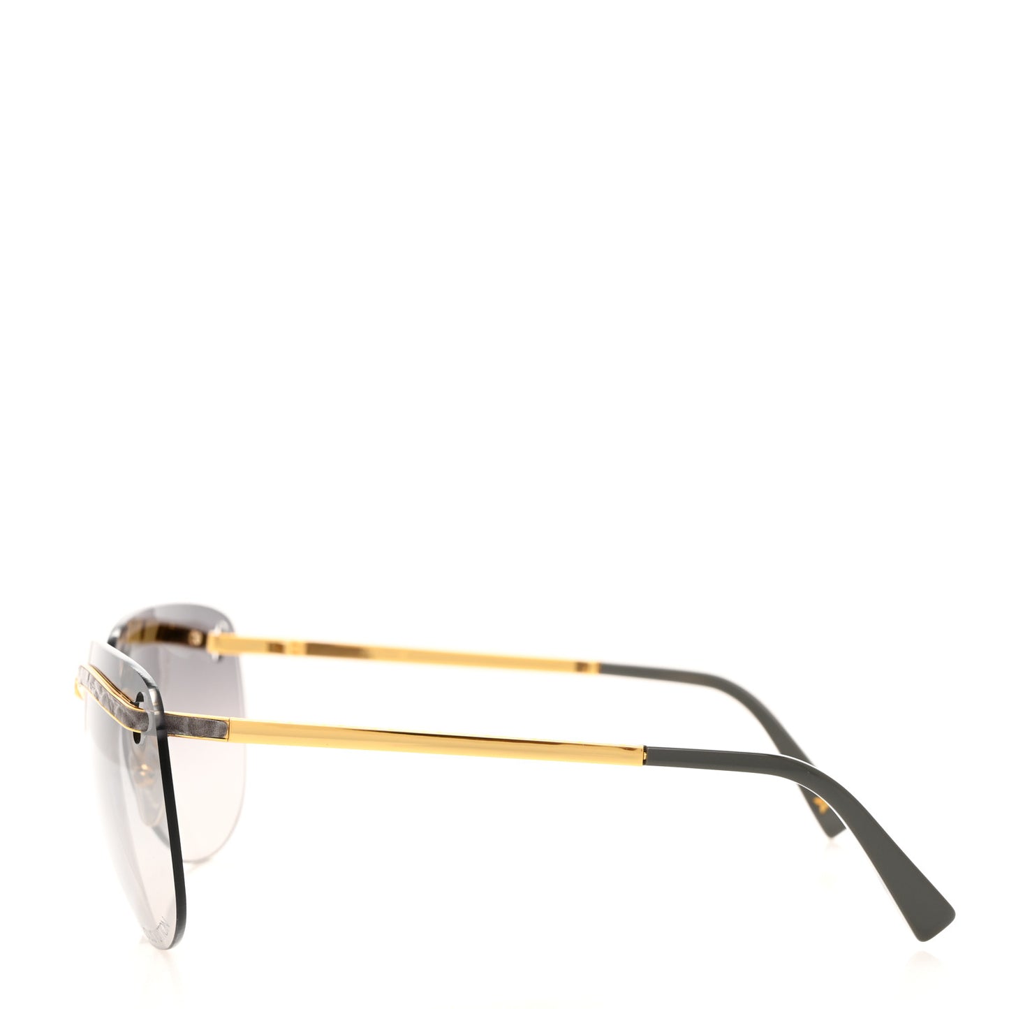 Metal Rimless Sunglasses Z0223U Gold
