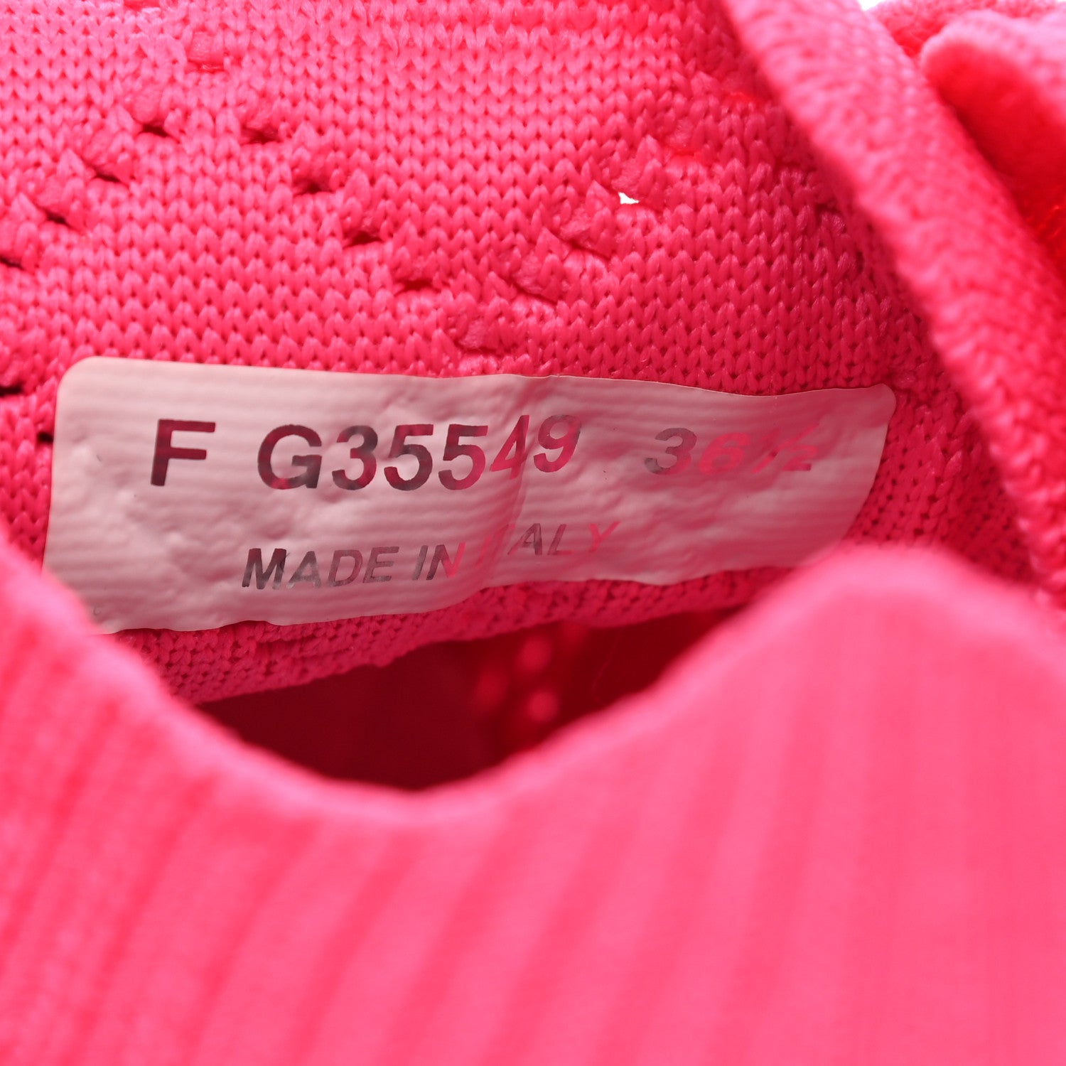 Chanel Mixed Fibers Quilted Womens CC Sneakers 36.5 Bright Pink 7 of 7