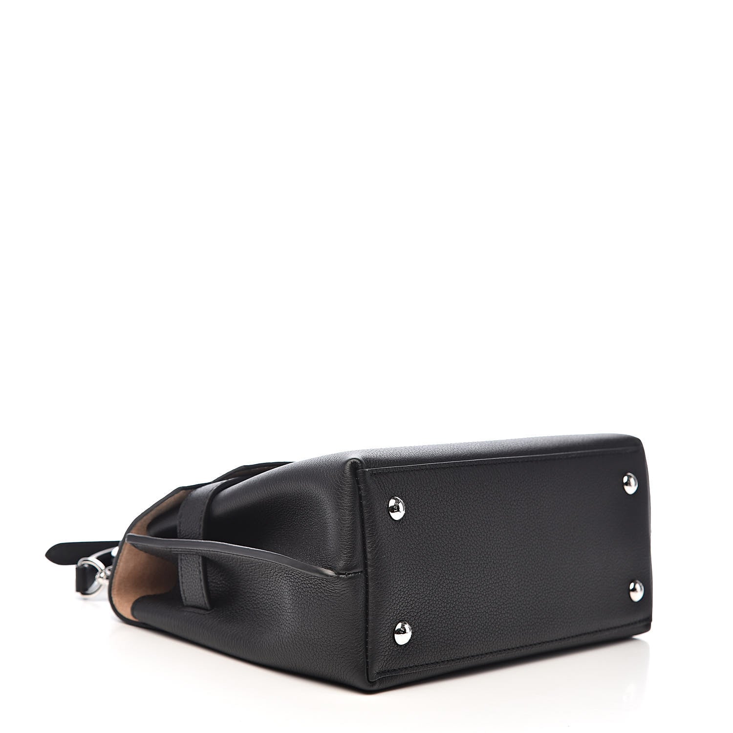 Louis Vuitton Calfskin Lockme Ever BB Black 4 of 10