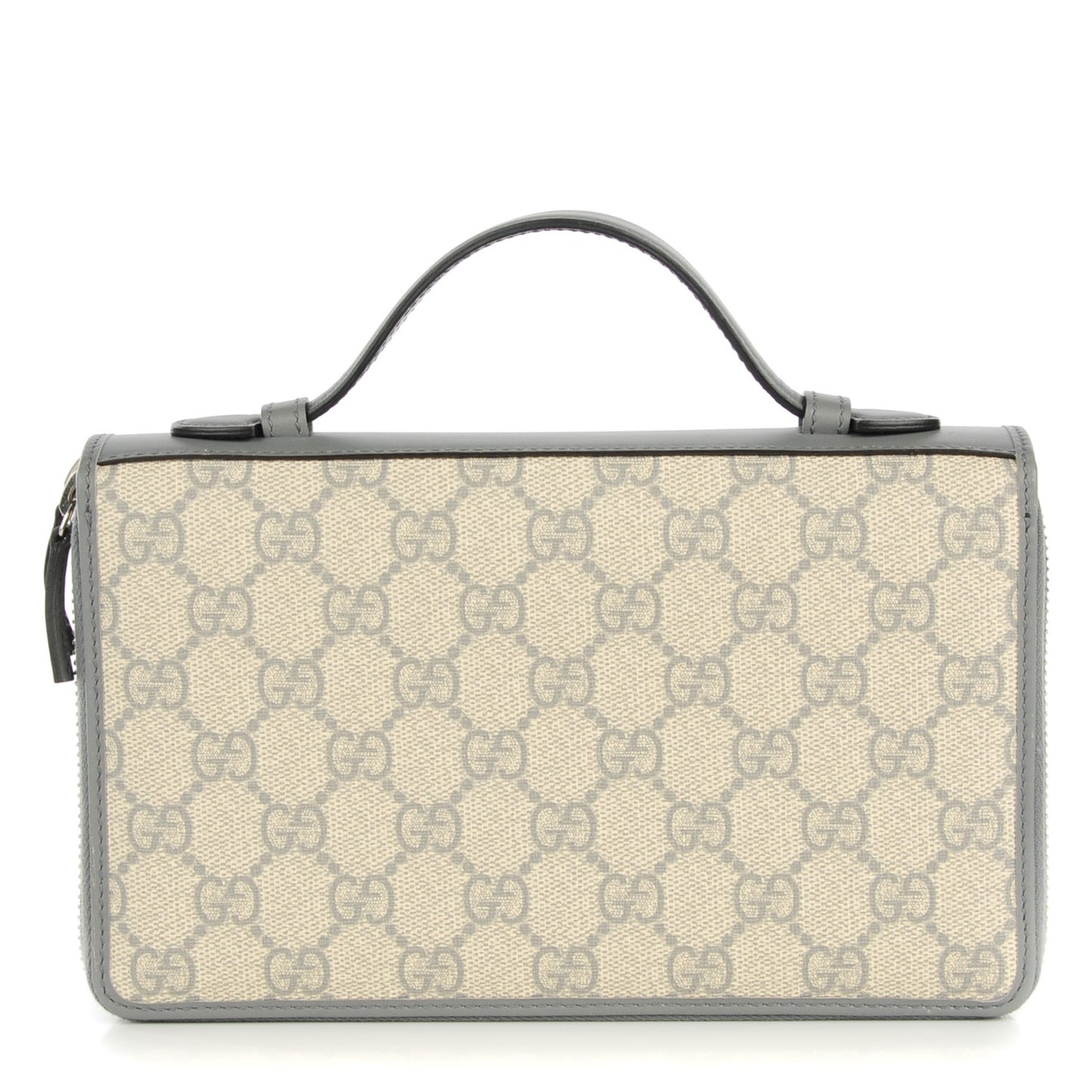 GG Supreme Monogram Travel Document Case Ecru Grigio
