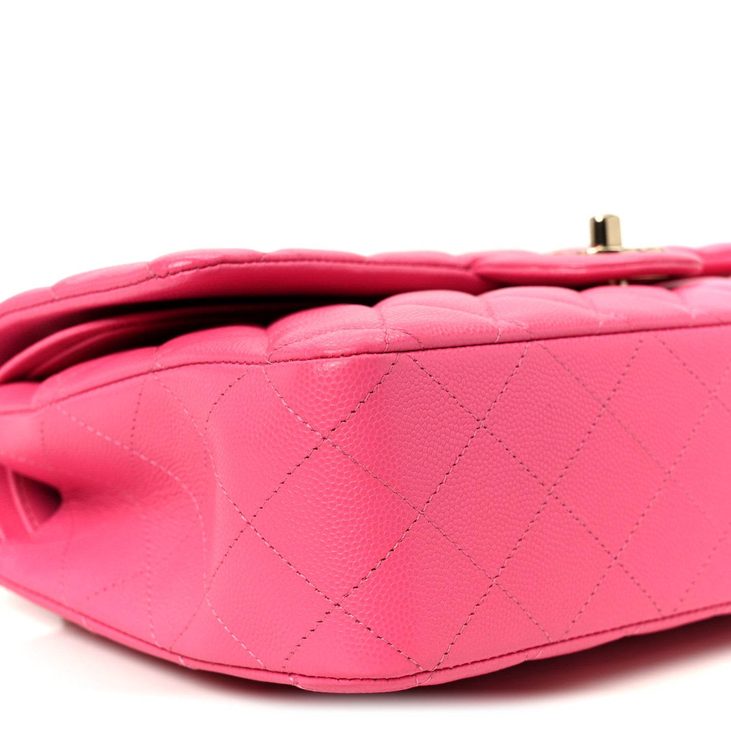 Chanel Caviar Quilted Medium Double Flap Pink 10 of 12