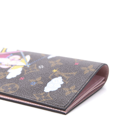 Louis Vuitton Monogram 2020 Christmas Animation Big Wheel Passport Cover Rose Ballerine 7 of 11