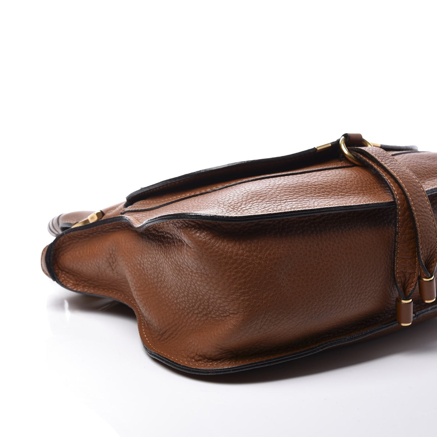 Calfskin Small Marcie Satchel Tan