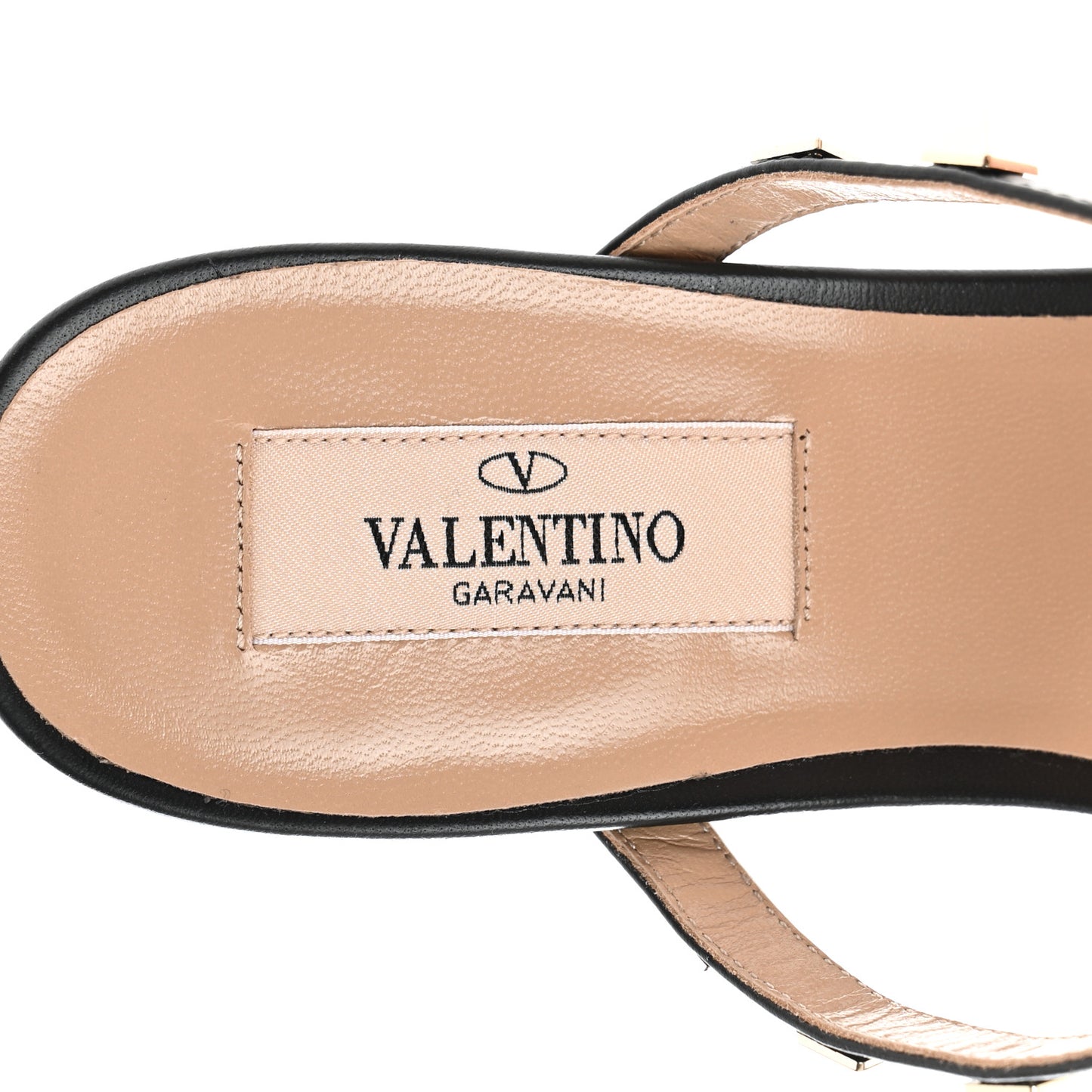 Calfskin Rockstud 50mm Flip Flop Thong Sandals 38 Black