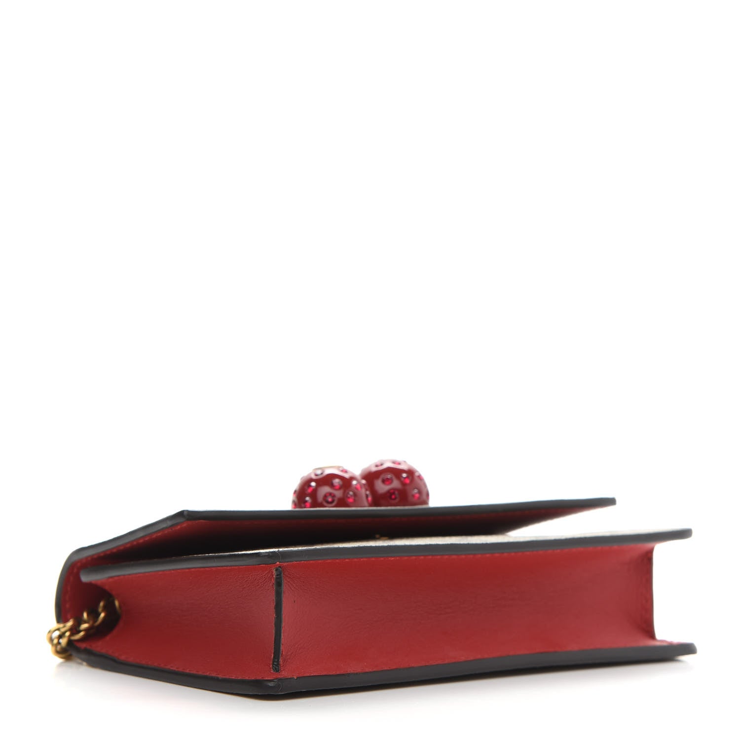 Gucci GG Supreme Monogram Mini Cherry Chain Bag 4 of 8