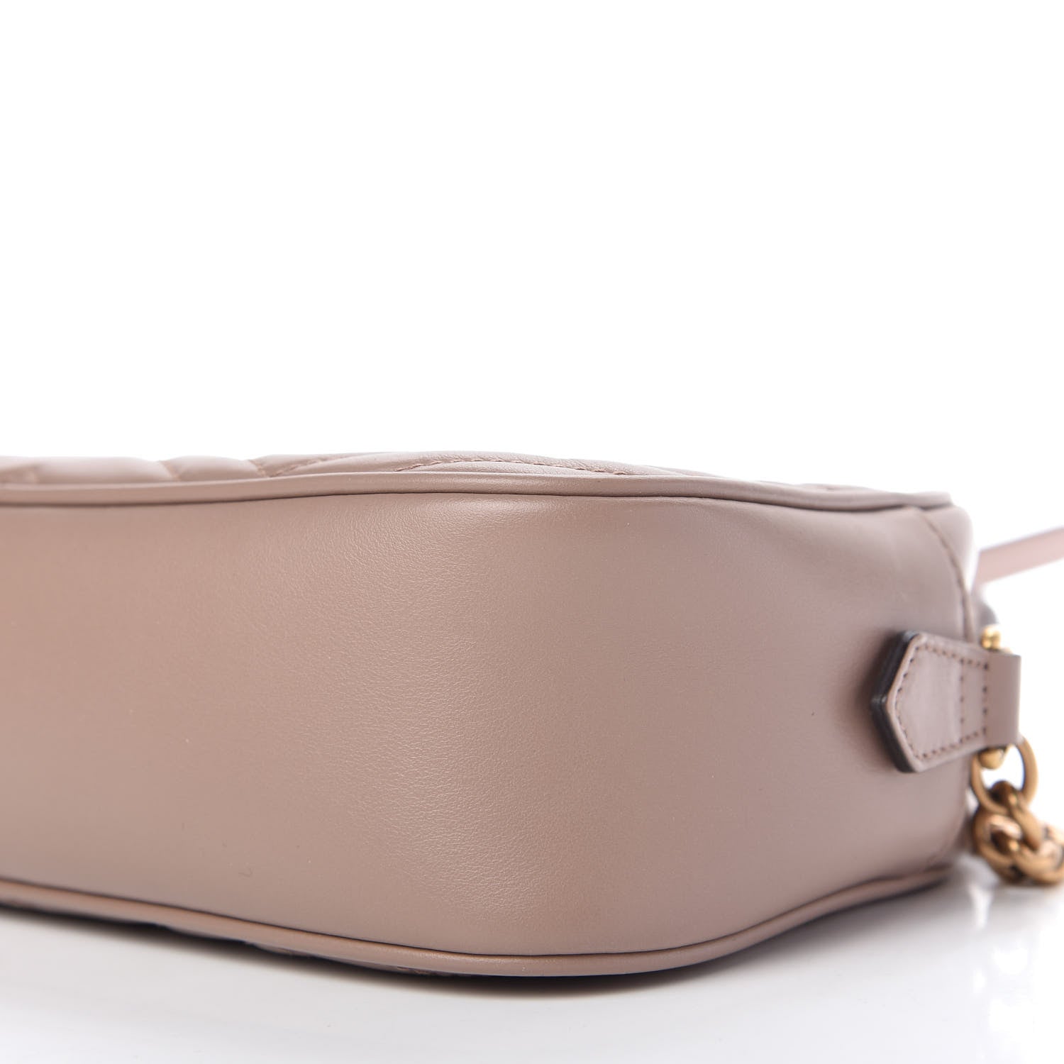 Gucci Calfskin Matelasse Small GG Marmont Chain Shoulder Bag Porcelain Rose 7 of 11