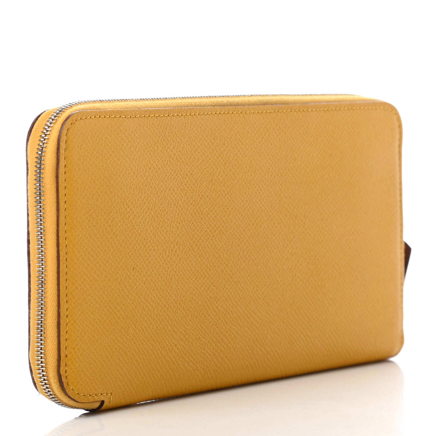 Epsom Silk'In Wallet Jaune Ambre
