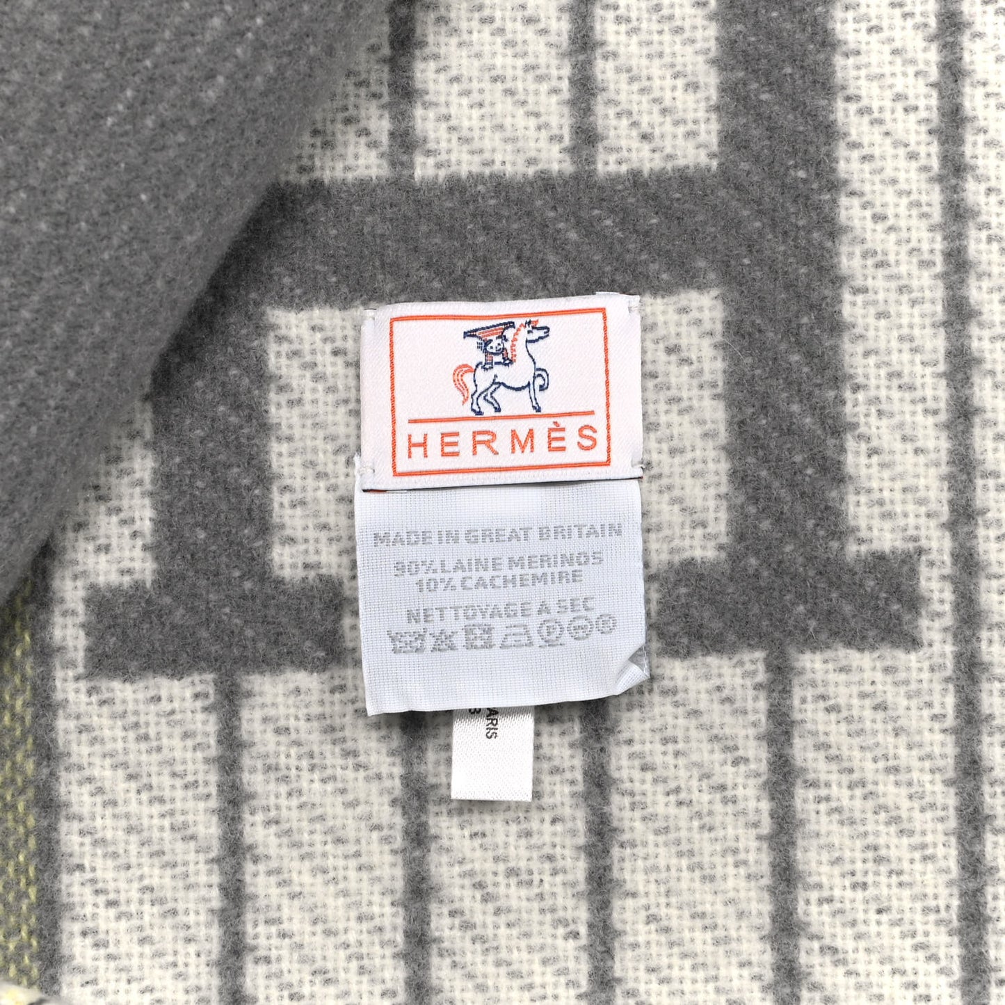 Wool Cashmere Avalon Cabriole Blanket Gris Perle