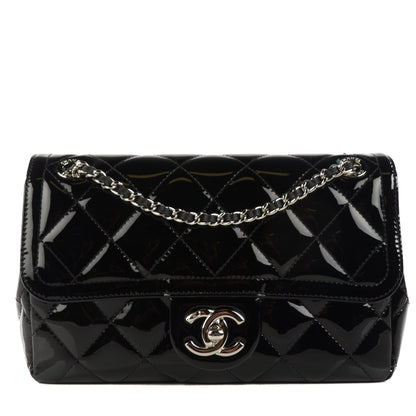 Chanel Patent Quilted Small Coco Shine Flap Black 1 of 7