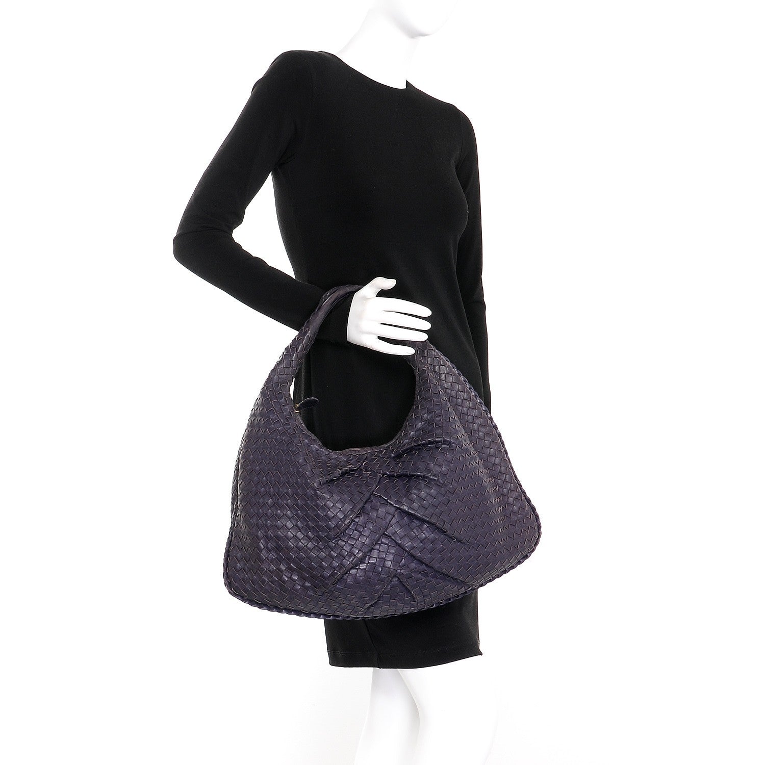 Bottega Veneta Nappa Intrecciato Pleated Large Veneta Hobo Turbolence 2 of 13