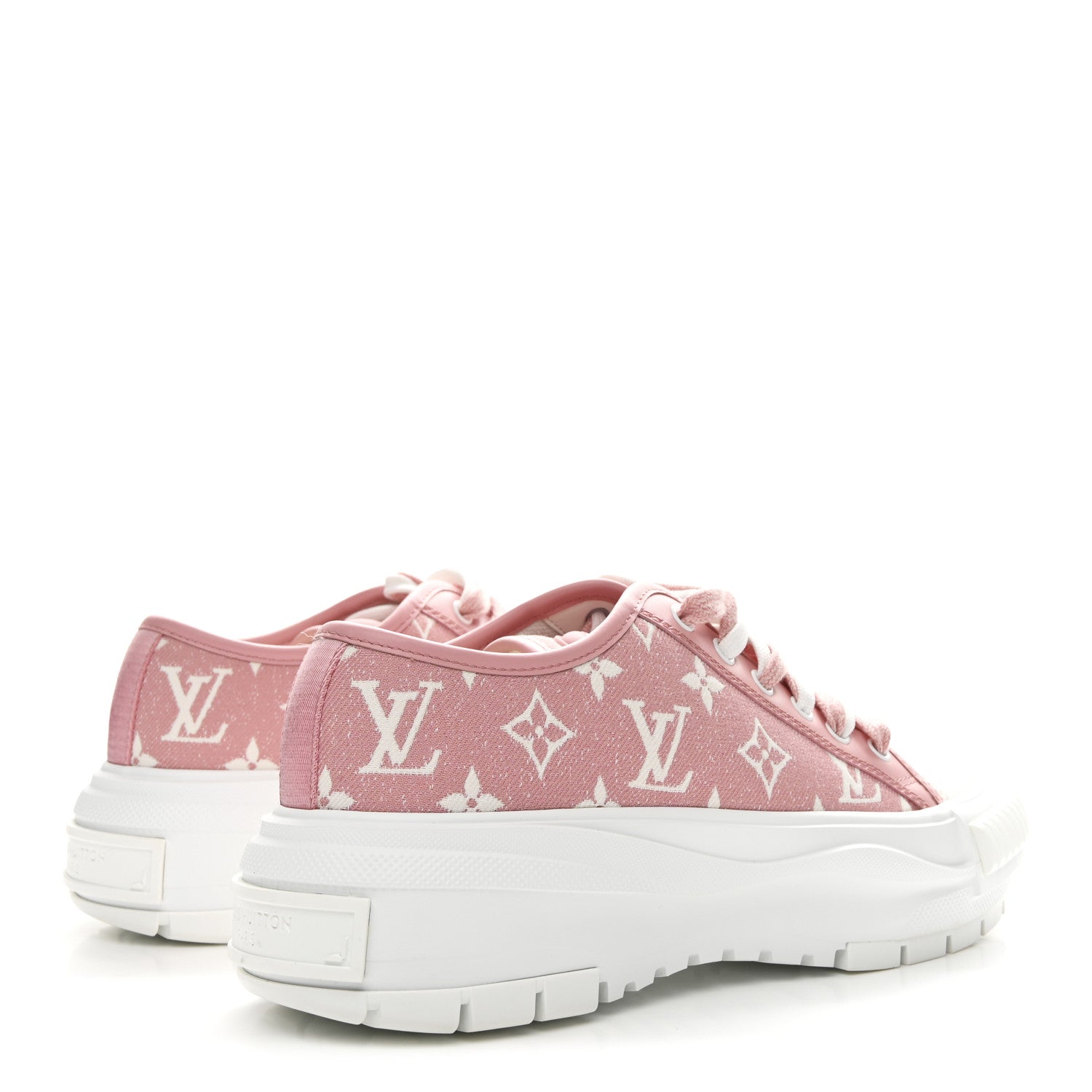 Louis Vuitton Denim Monogram Squad Sneakers 38.5 Pink 38.5 Pink 5 of 10