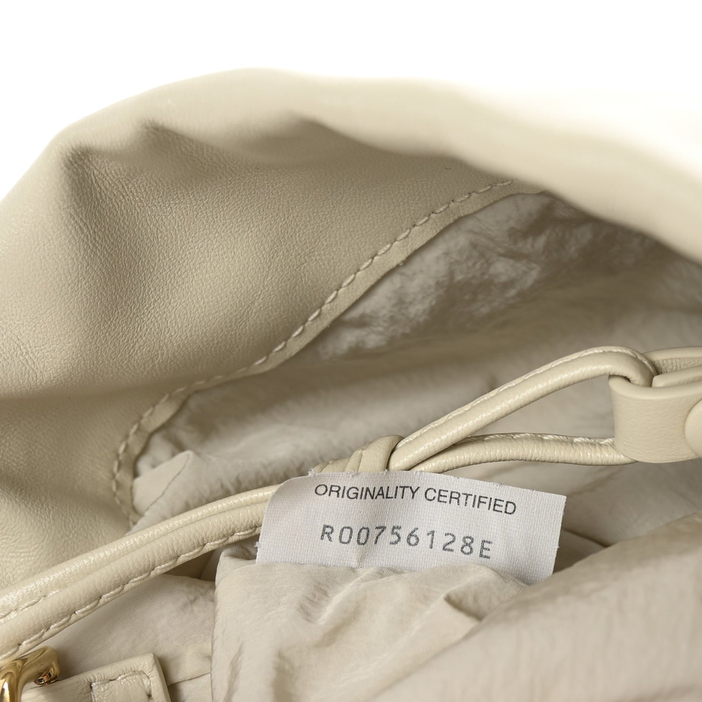 Nappa Intrecciato Dustbag Notte Shoulder Bag Sea Salt