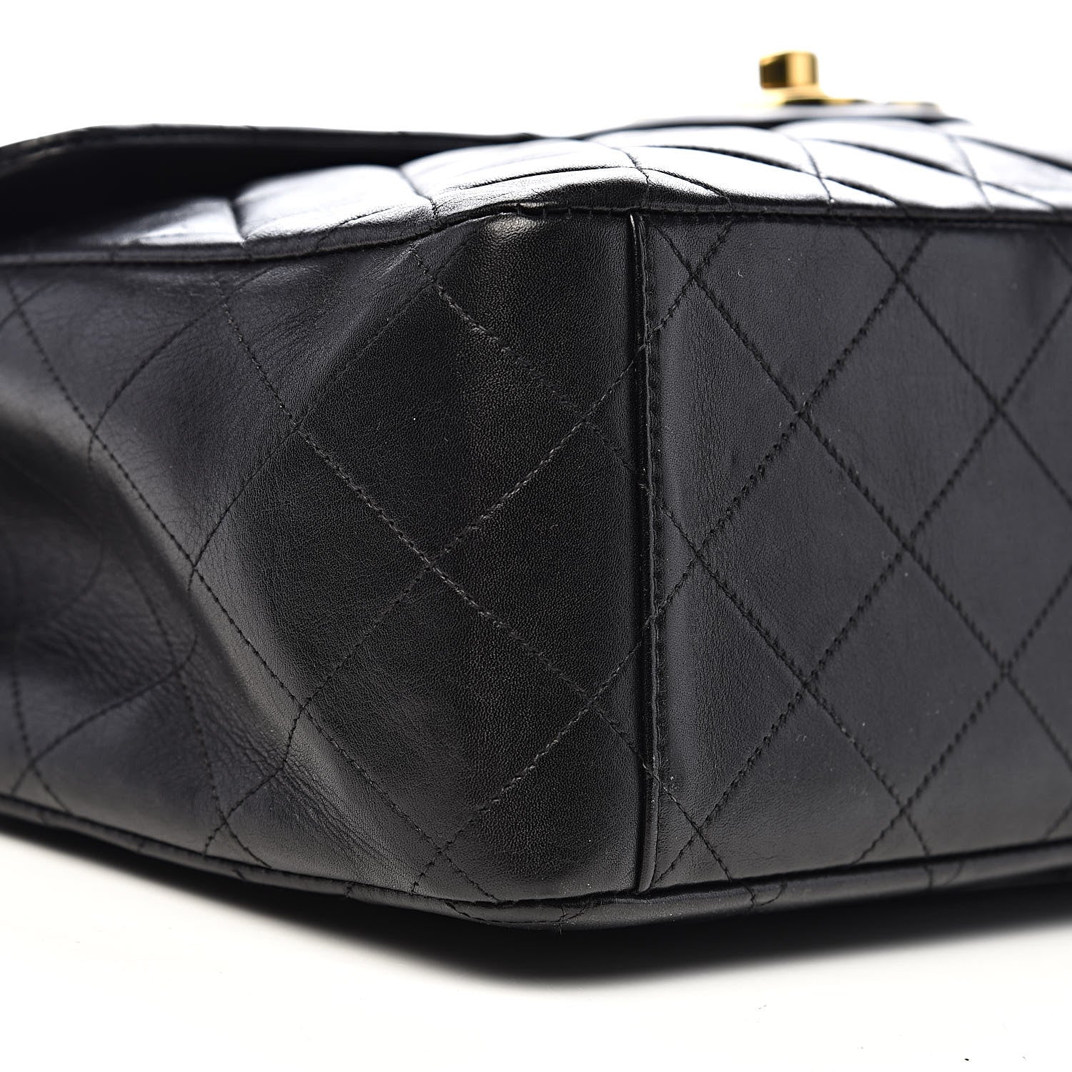 Chanel Lambskin Quilted XL Jumbo Single Flap Black 11 of 13