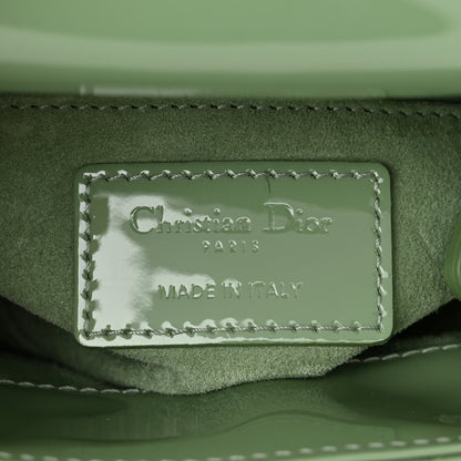 Christian Dior Patent Cannage Mini Lady Dior Mint Green 6 of 13