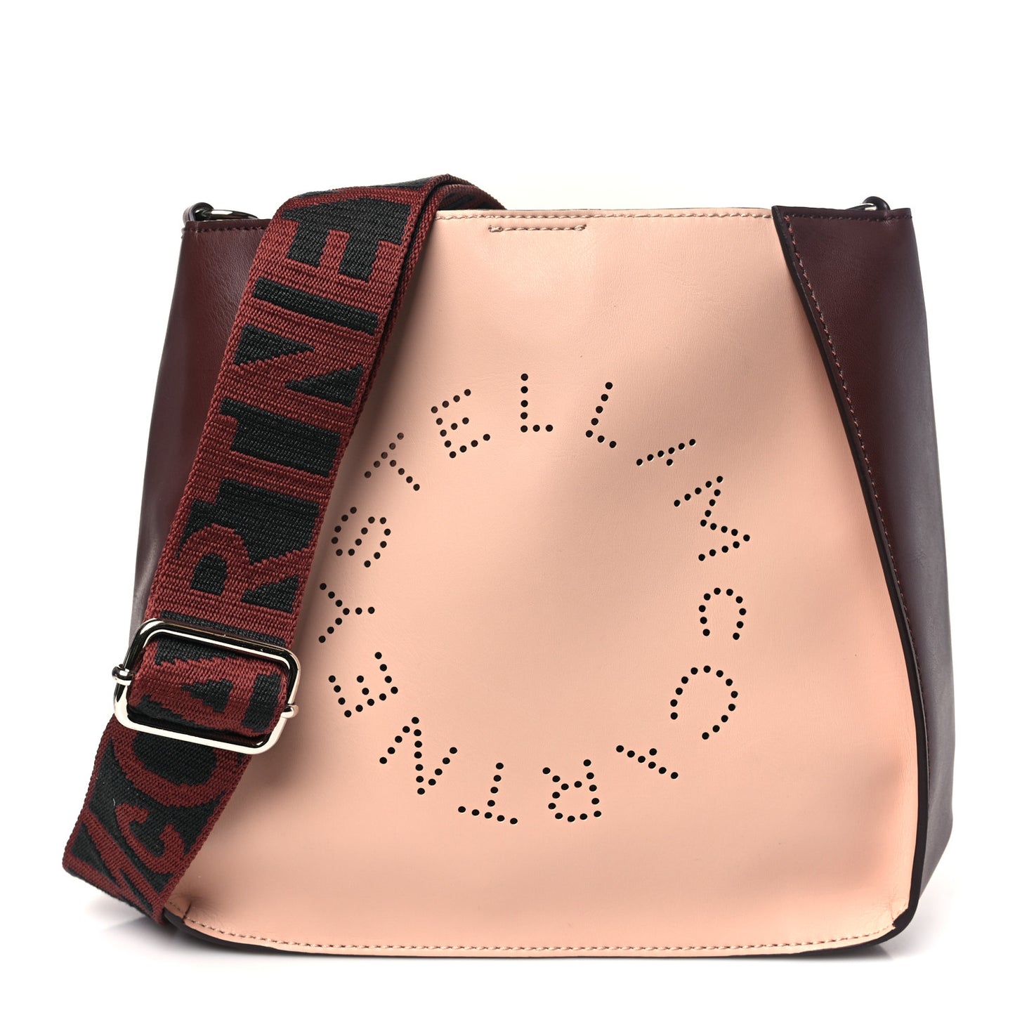 Eco Alter Nappa Perforated Logo Mini Crossbody Blush Brown