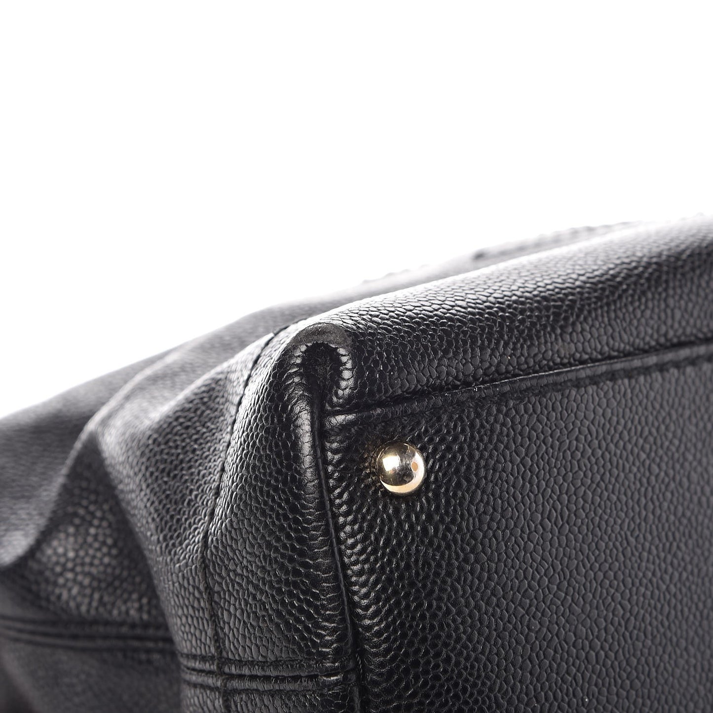 Caviar CC Wood Chain Hobo Black
