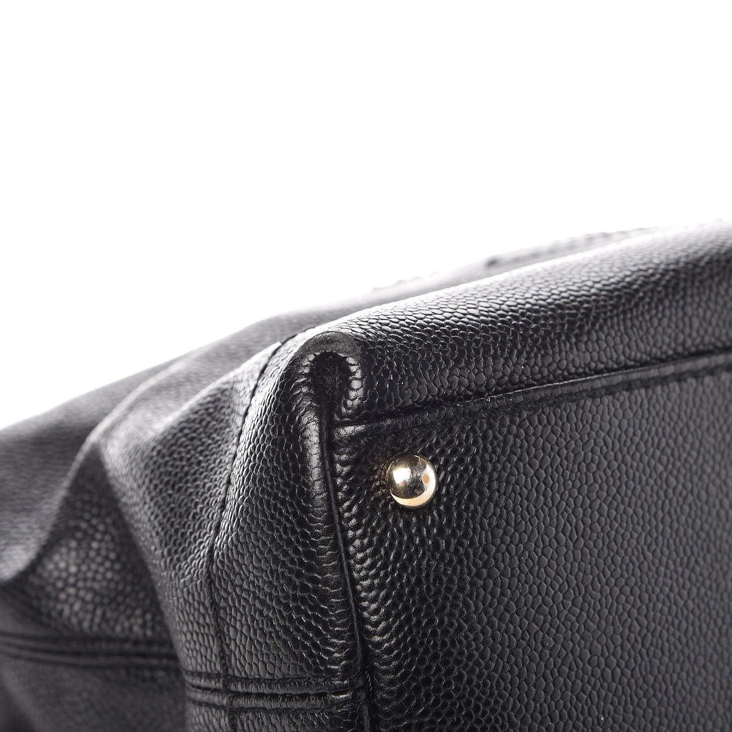Chanel Caviar CC Wood Chain Hobo Black 10 of 13