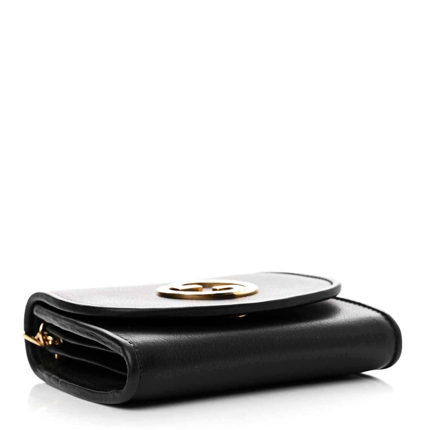 Roxy Calfskin Medium Blondie Chain Wallet Black