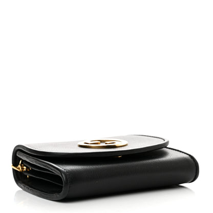 Gucci Roxy Calfskin Medium Blondie Chain Wallet Black 4 of 11