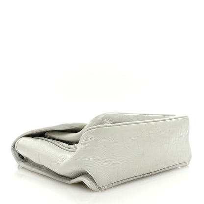 Saint Laurent Crinkled Calfskin Matelasse Monogram Medium Niki Chain Satchel Dirty White 4 of 8