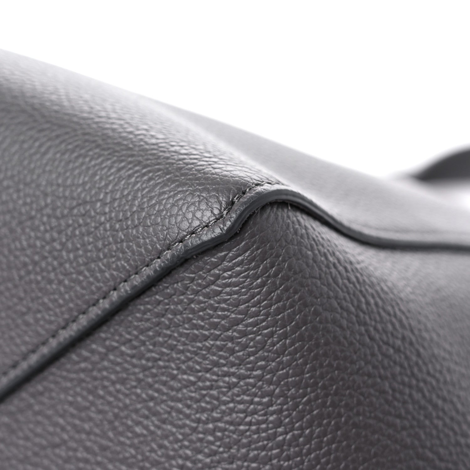Celine Soft Grained Calfskin Belt Cabas Phantom Medium Grey 11 of 12