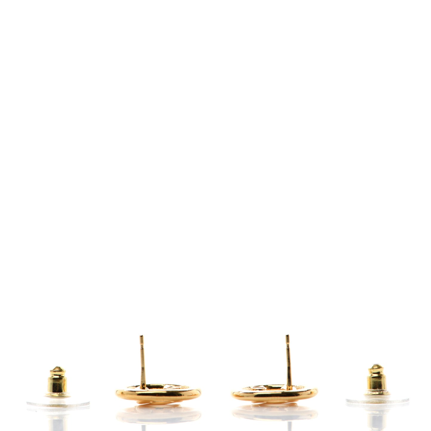 CC Round Earrings Gold