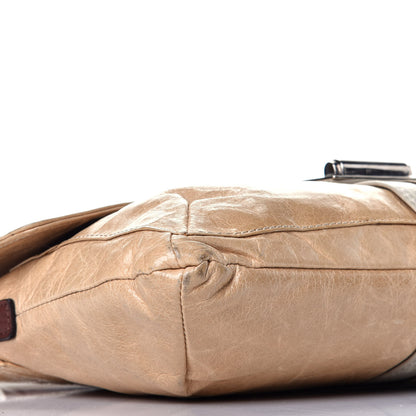 Lanvin Calfskin Hero Shoulder Bag Beige 7 of 9