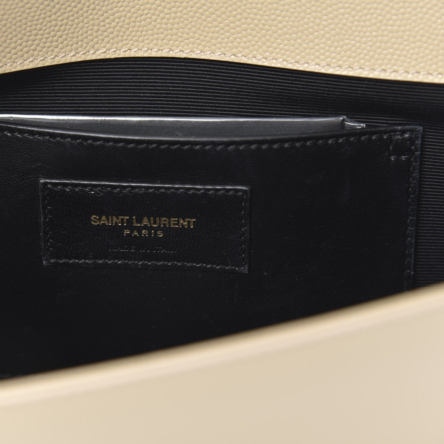 Grain De Poudre Classic Monogram Cassandre Clutch Nude Powder