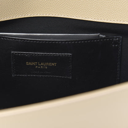 Saint Laurent Grain De Poudre Classic Monogram Cassandre Clutch Nude Powder 6 of 14