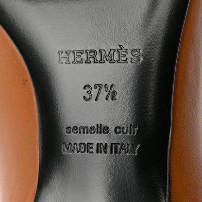 Hermes Calfskin Demarche Ankle Boots 37.5 Beige Dore 8 of 9