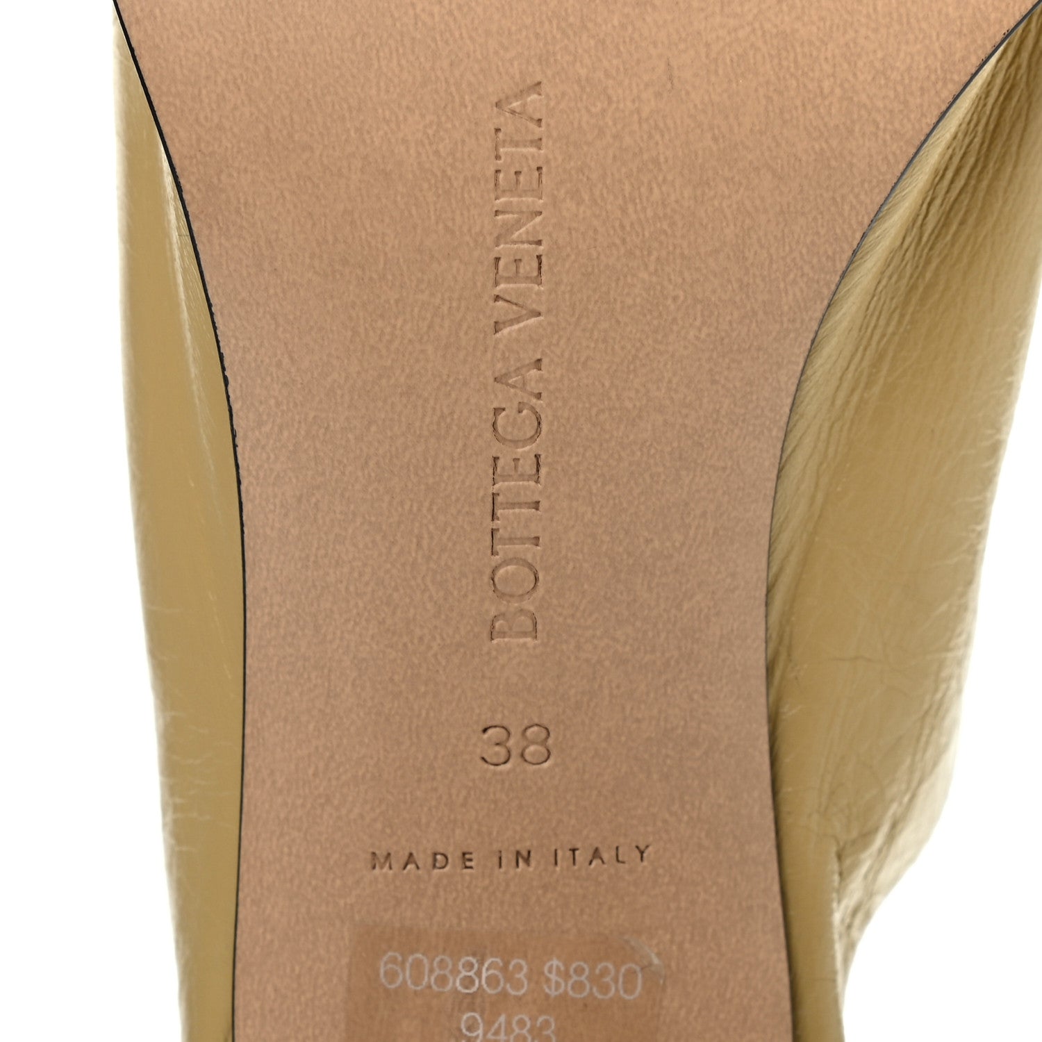 Bottega Veneta Crunch Lux Slide Sandals 38 Tapioca 7 of 7