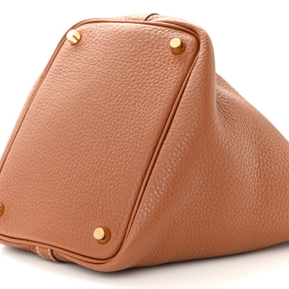 Hermes Taurillon Clemence Picotin Lock 18 PM Gold 10 of 11