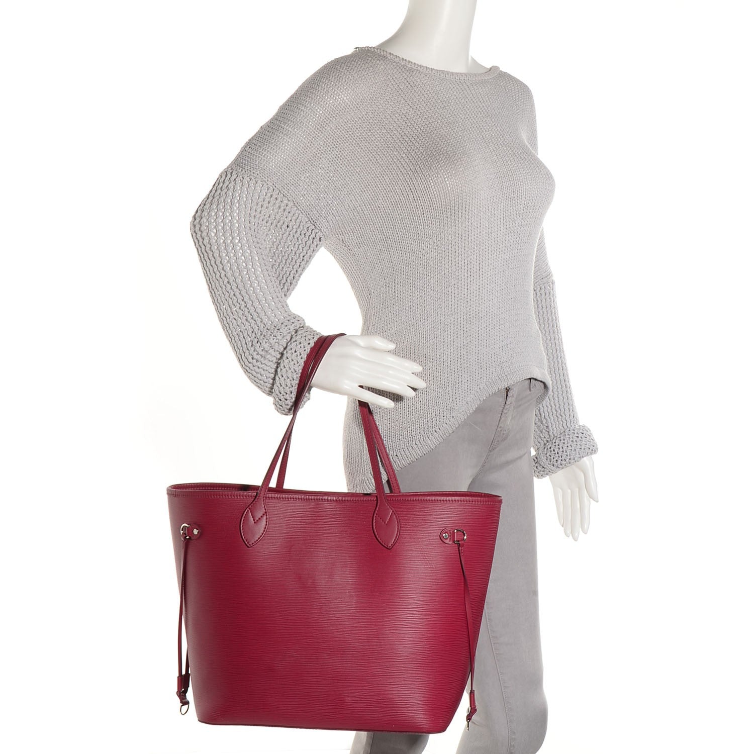 Louis Vuitton Epi Neverfull MM Fuchsia 2 of 12