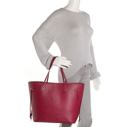 Louis Vuitton Epi Neverfull MM Fuchsia 2 of 12