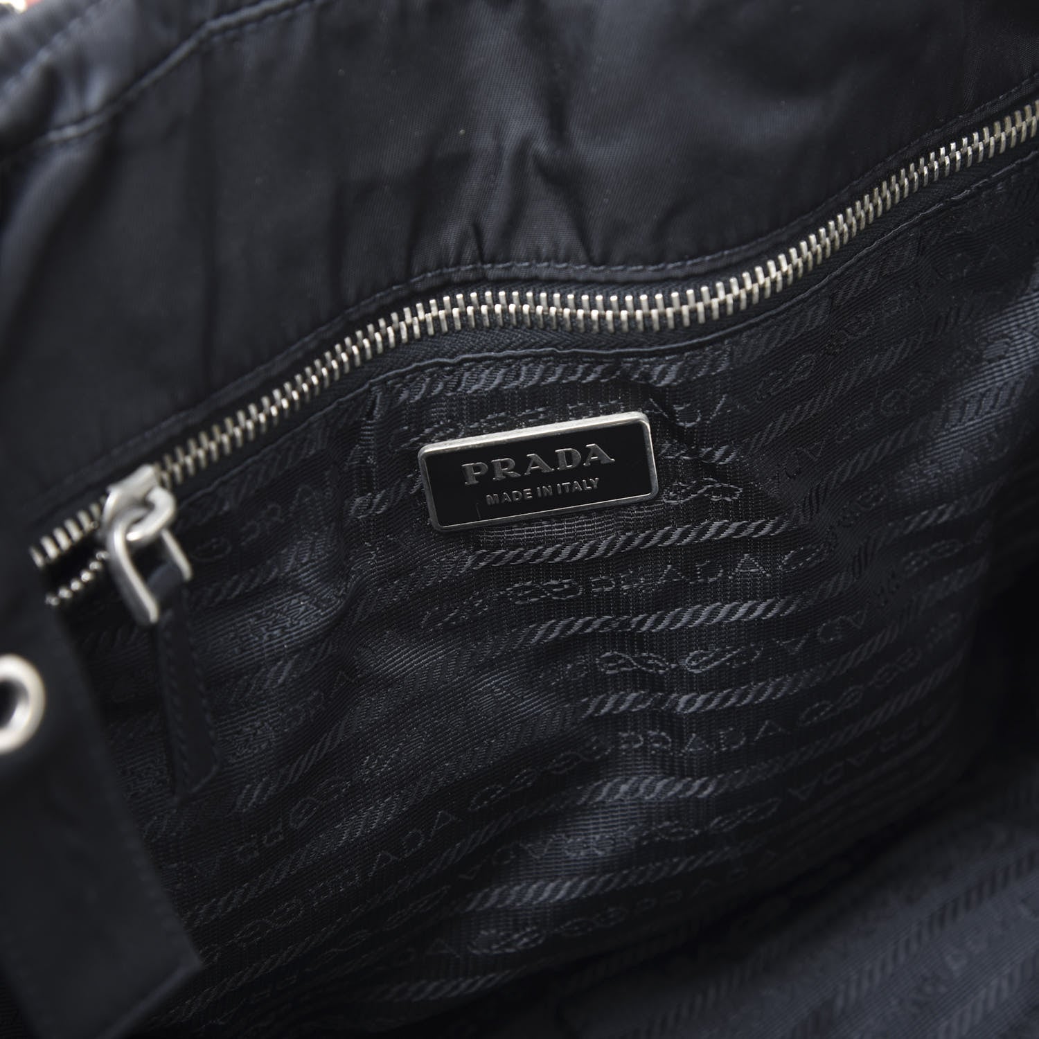 Prada Nylon Tessuto Tote Black 7 of 9