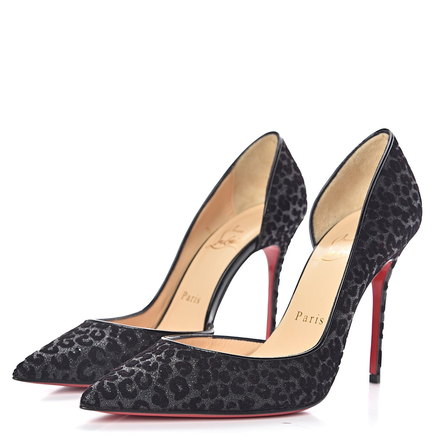 Floque Patent Glitter Leo Iriza 100 Pumps 36 Black