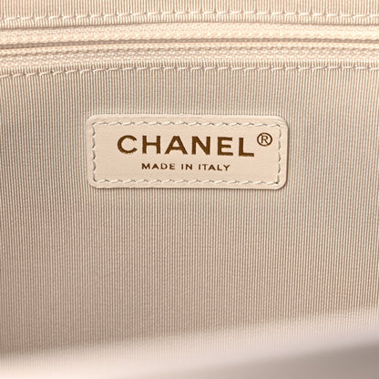Chanel Aged Calfskin Small Charms Deauville Tote White 6 of 14