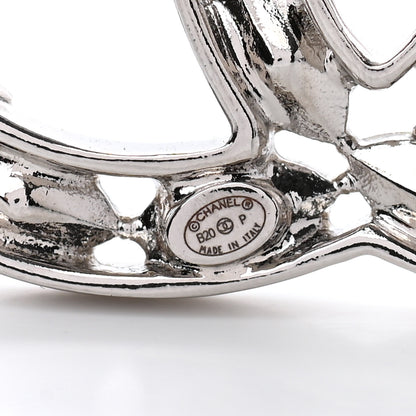 Chanel Crystal Starfall CC Hair Clip Silver 3 of 4